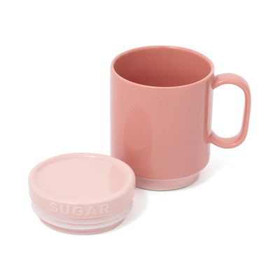 Bicolor Mug Canister Sugar Pink