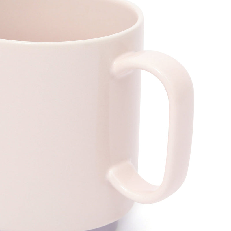 Bicolor Mug Canister Sugar Purple X Ivory