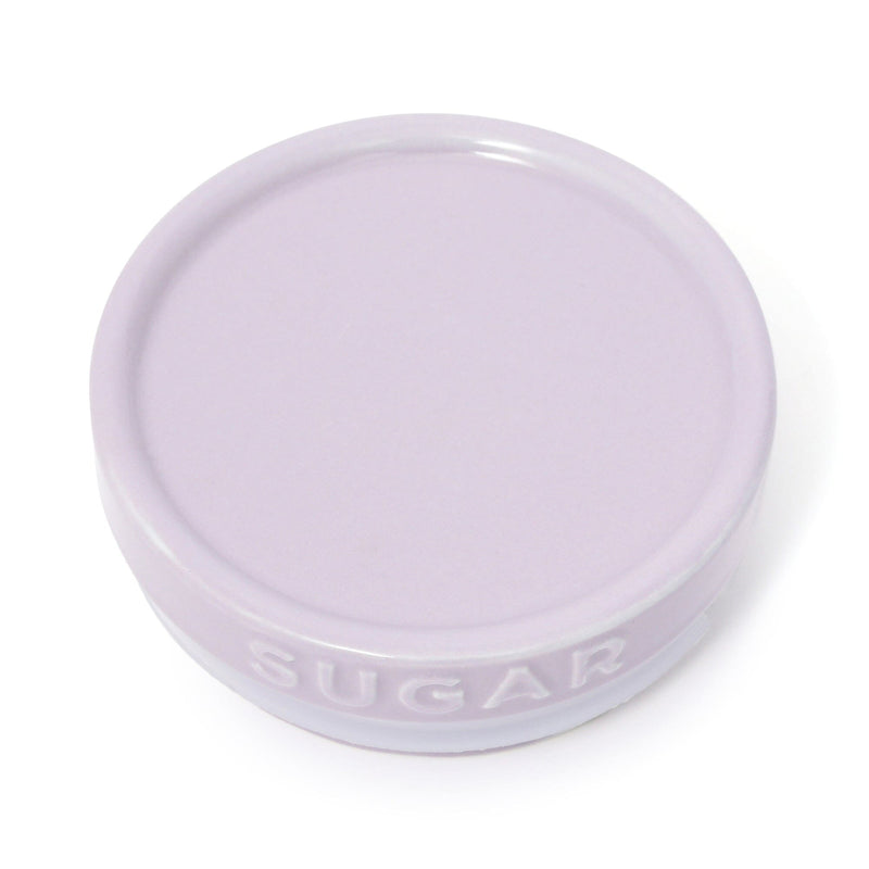 Bicolor Mug Canister Sugar Purple X Ivory