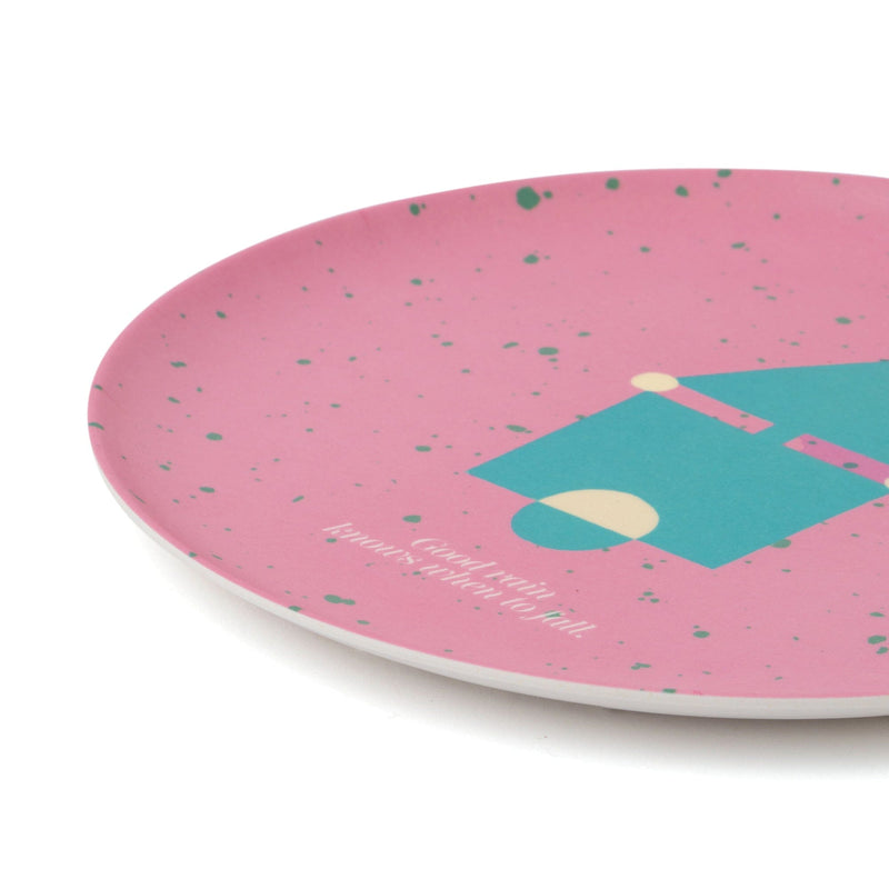 SQUID GAME Bamboo Plate Set Pink