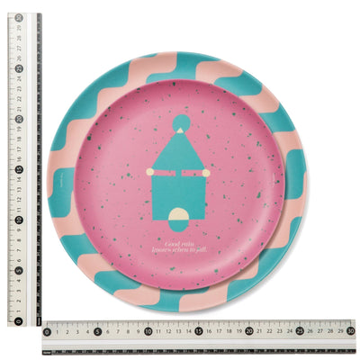 SQUID GAME Bamboo Plate Set Pink