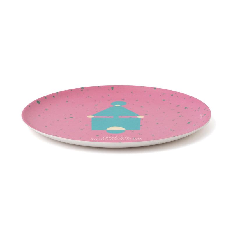 SQUID GAME Bamboo Plate Set Pink