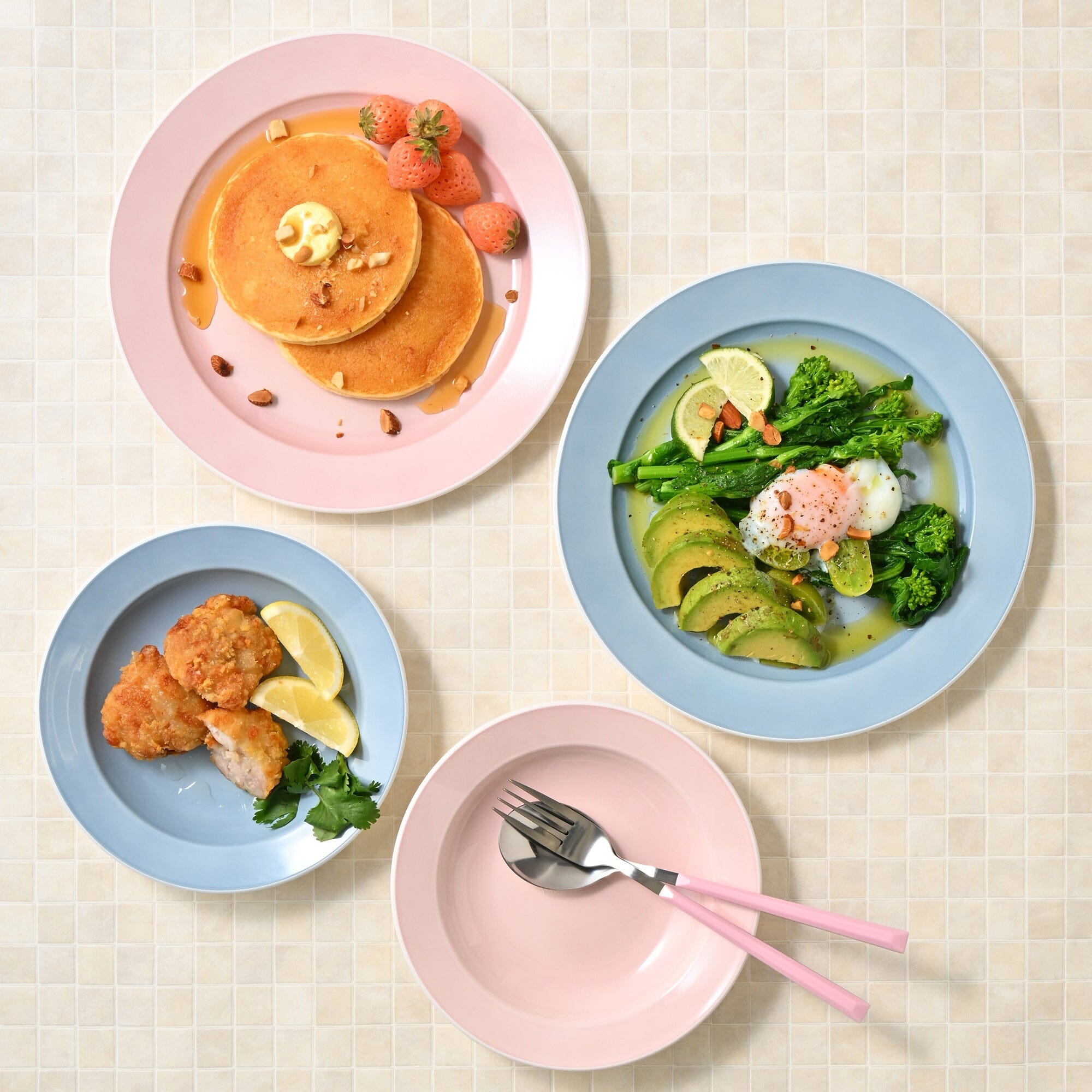 Healthy Plate Large Blue