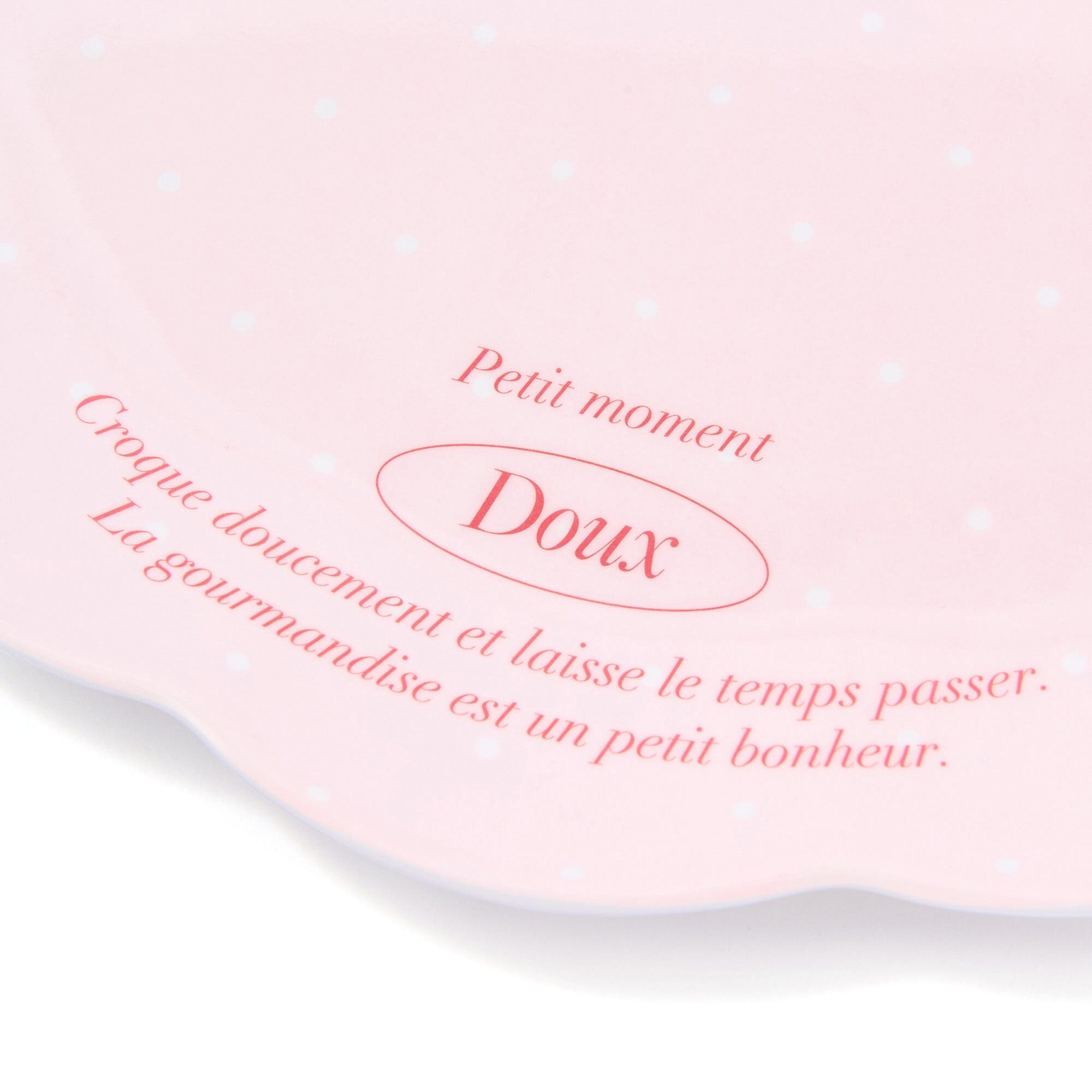 Frill Plate Dot Pink