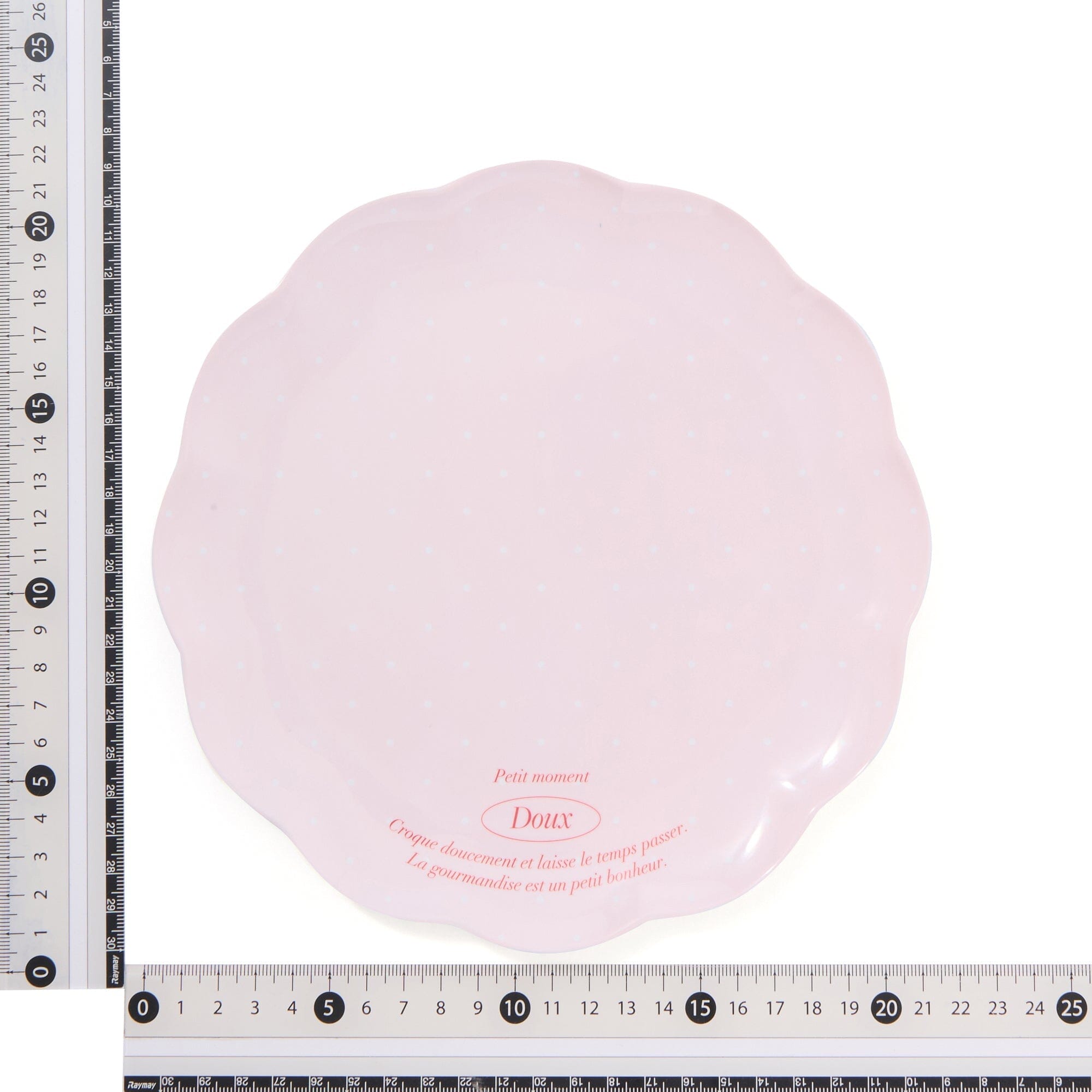 Frill Plate Dot Pink