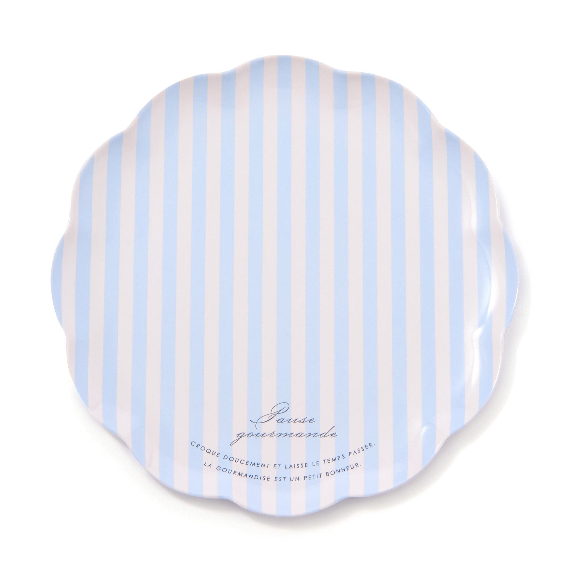 Frill Plate Stripe Blue