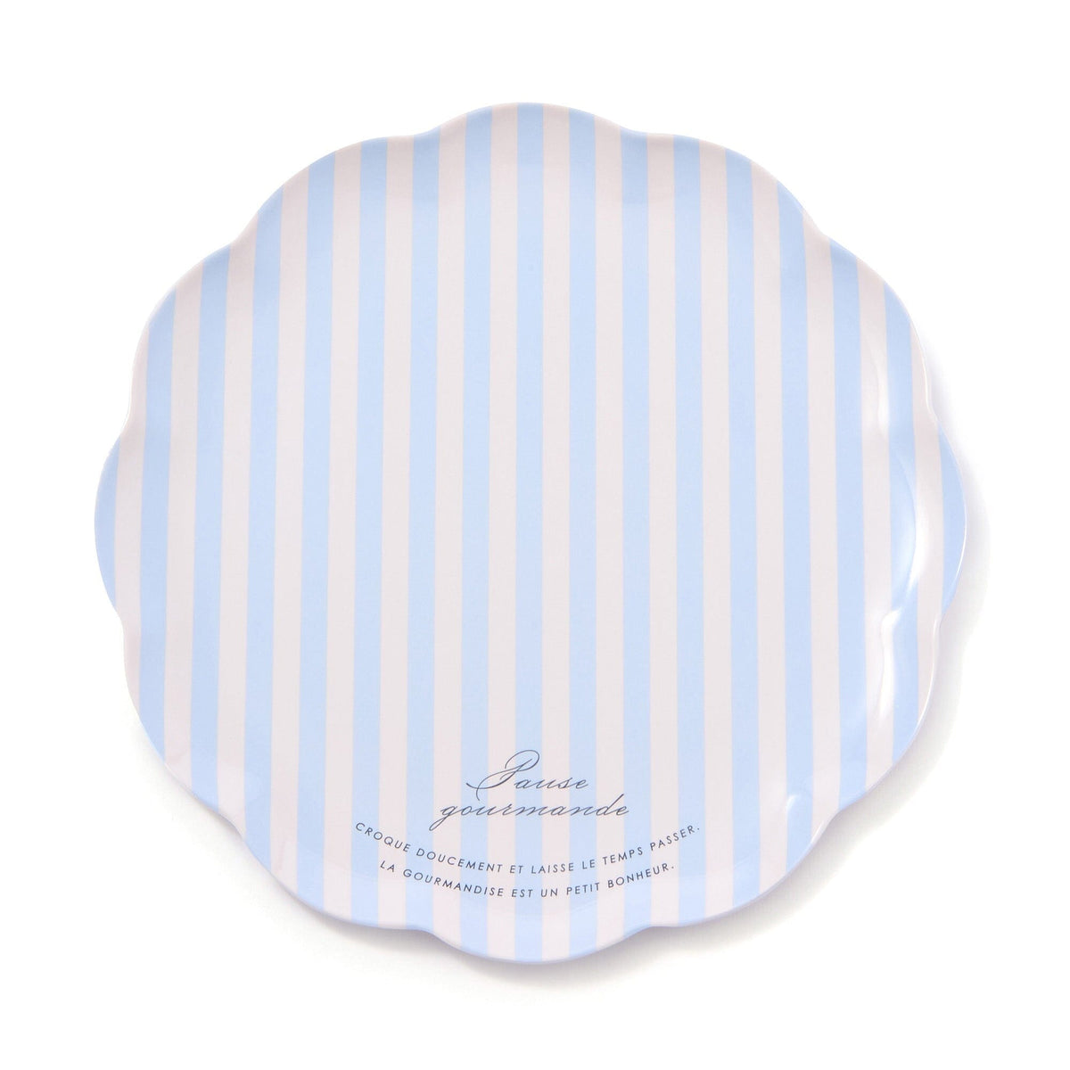 Frill Plate Stripe Blue
