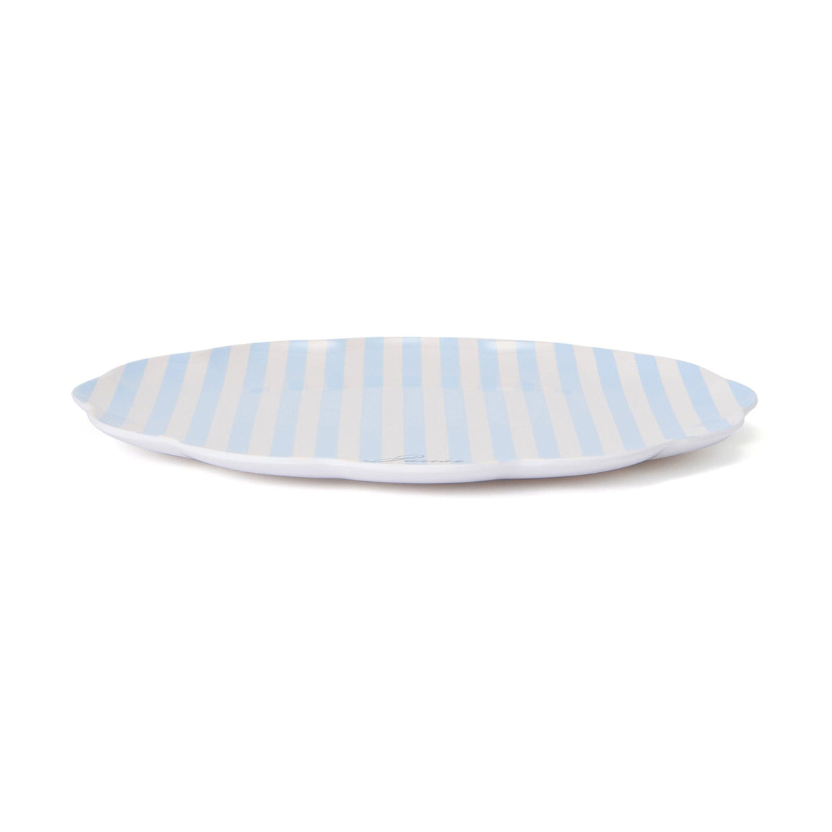 Frill Plate Stripe Blue