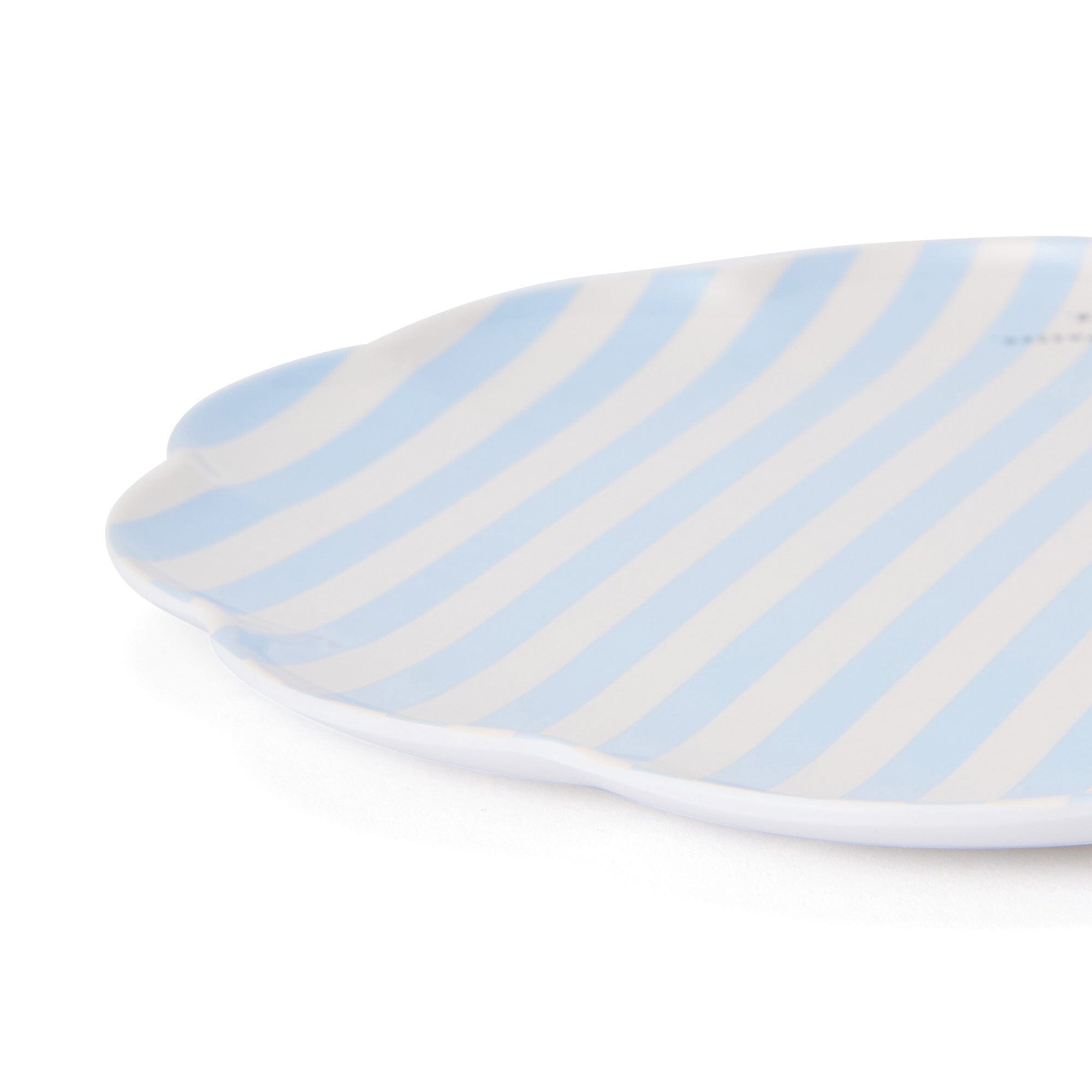 Frill Plate Stripe Blue