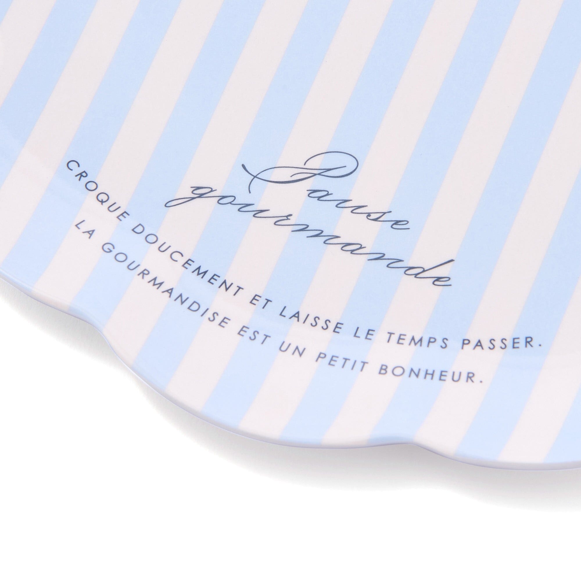 Frill Plate Stripe Blue