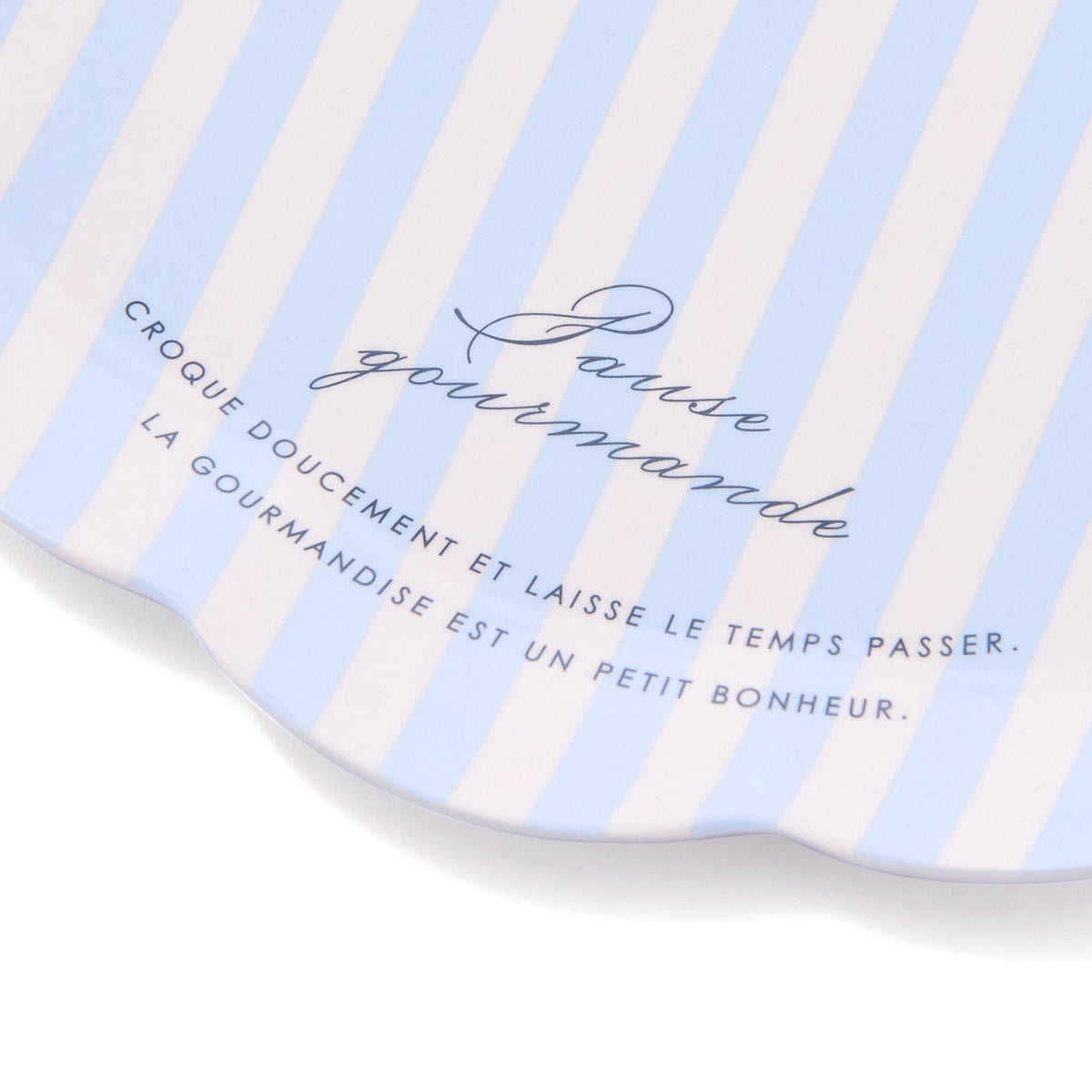 Frill Plate Stripe Blue
