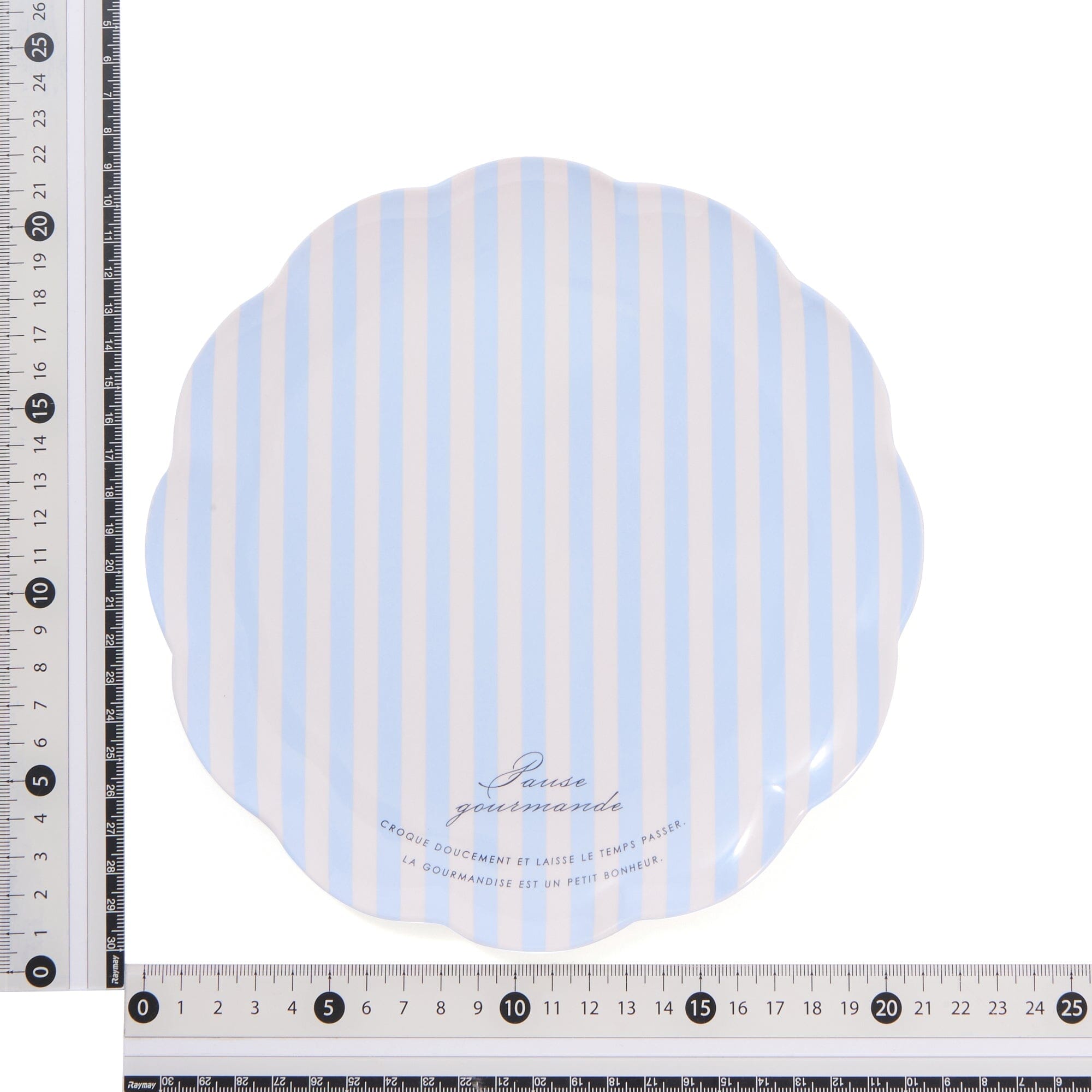 Frill Plate Stripe Blue