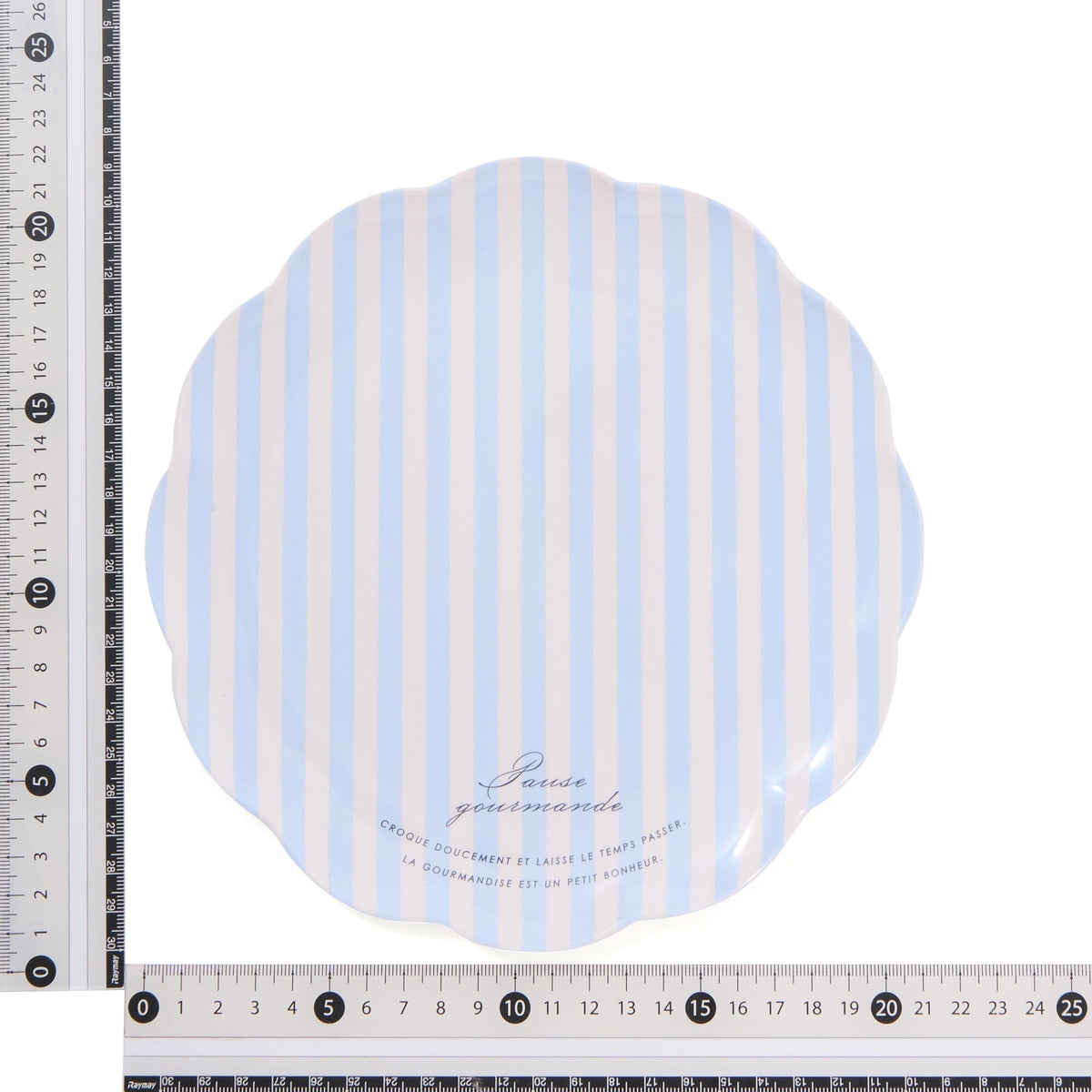 Frill Plate Stripe Blue
