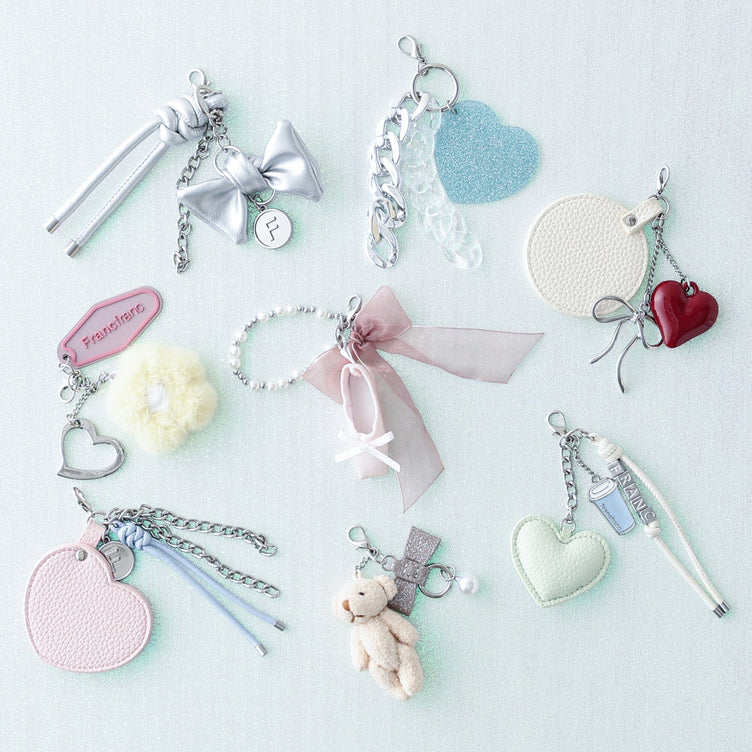Charm Mirror Heart Pink