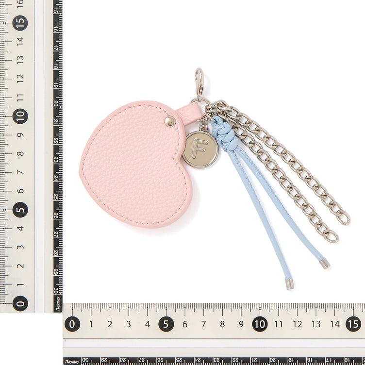 Charm Mirror Heart Pink