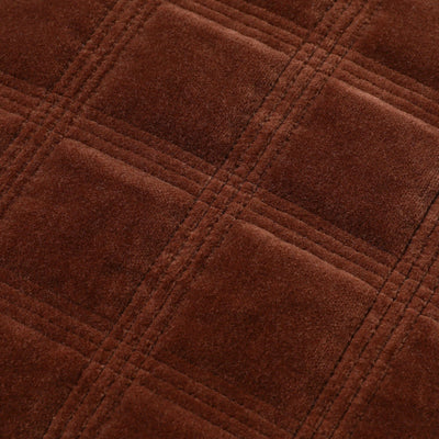 Block Quilt Cushion Cover 450 X 450 Brown