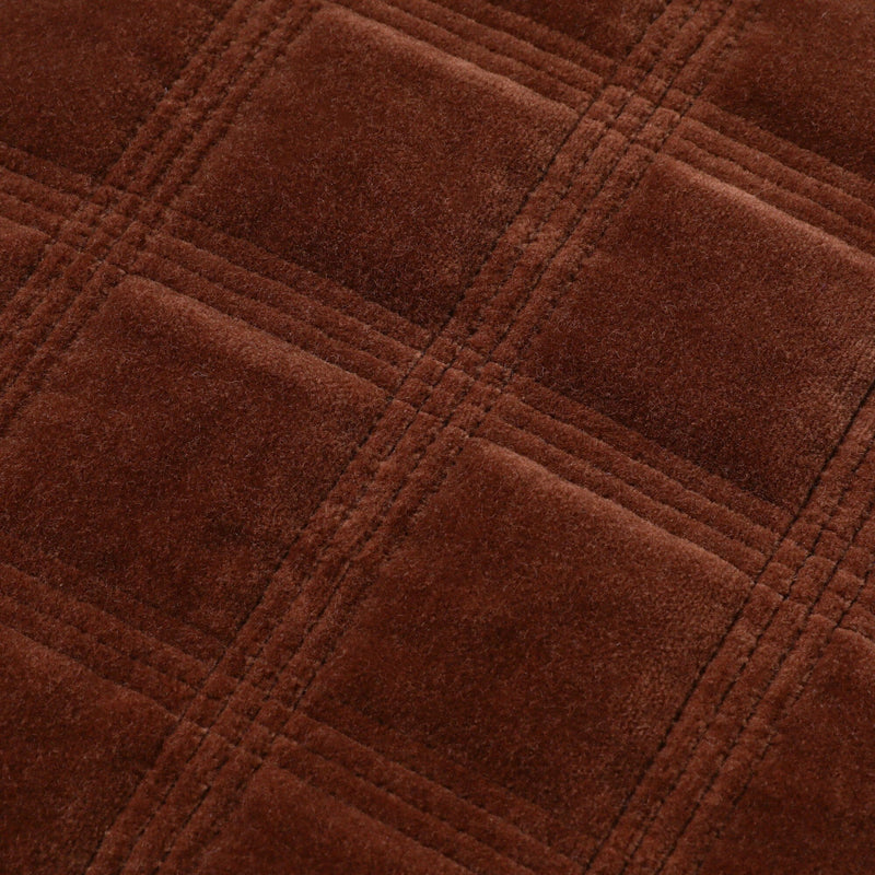 Block Quilt Cushion Cover 450 X 450 Brown