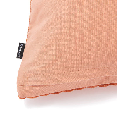 Velvet Gather Cushion Cover 450 X 450 Orange