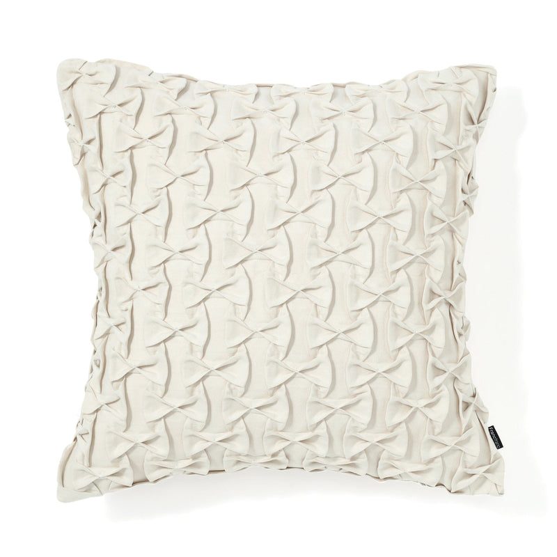 Suede Ribbon Cushion Cover 450 X 450 Ivory