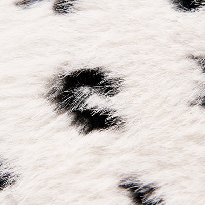 Fur Y Cushion Cover 450 X 450 White X Black