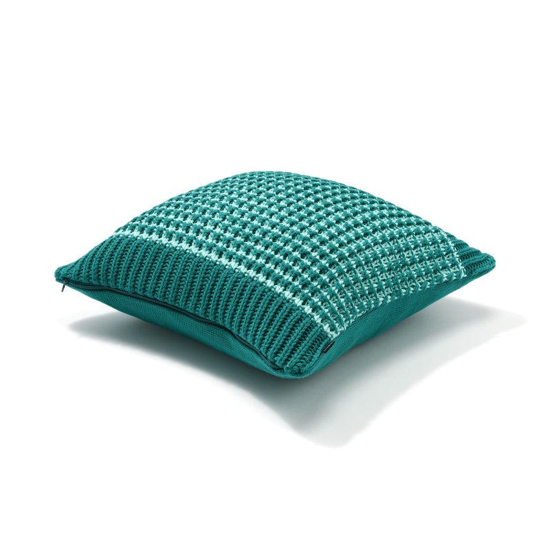 Knit Cushion Cover 450 X 450 Green