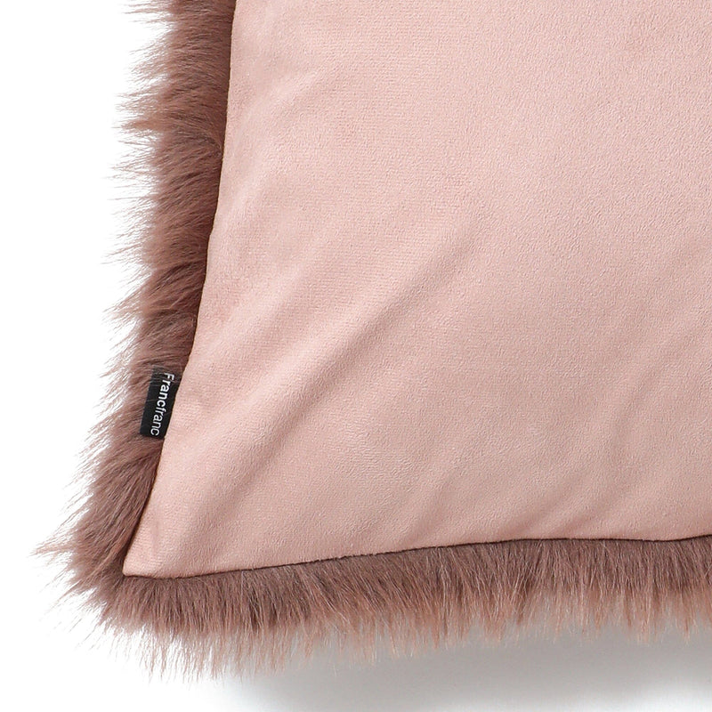 Fur T Cushion Cover 450 X 450 Brown
