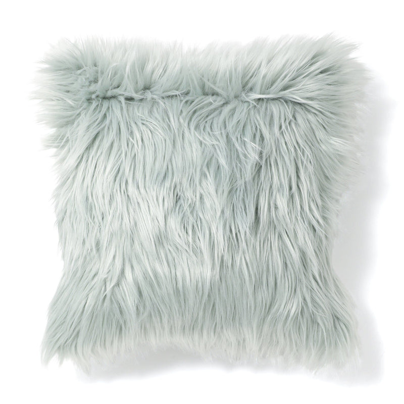 Fur X Cushion Cover 450 X 450 Light Green