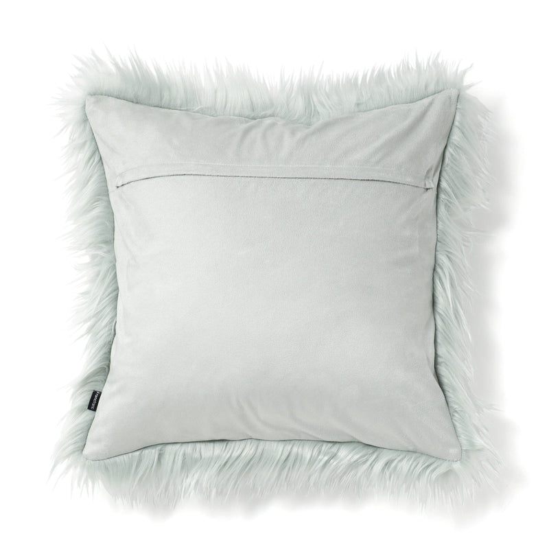 Fur X Cushion Cover 450 X 450 Light Green