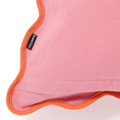 Bicolor Wave Cushion Cover 450 x 450  Pink