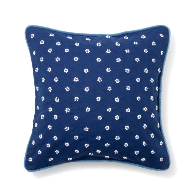 Flower Knot Cushion Cover 450 x 450  Blue