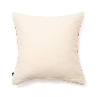 Woven Check Cushion Cover 450 x 450  Beige x Orange