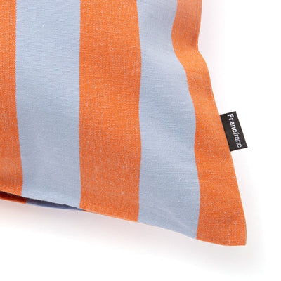 Stripe Cushion Cover 450 x 450  Orange x Blue