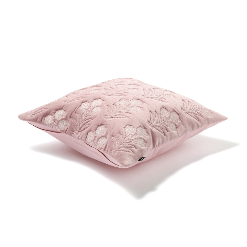 Velvet Emb Cushion Cover 450 x 450  Pink
