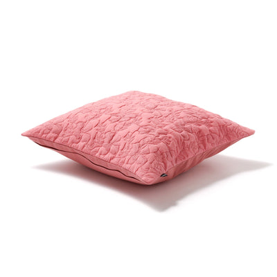 Flower Quilt Cushion Cover 450 x 450  Pink