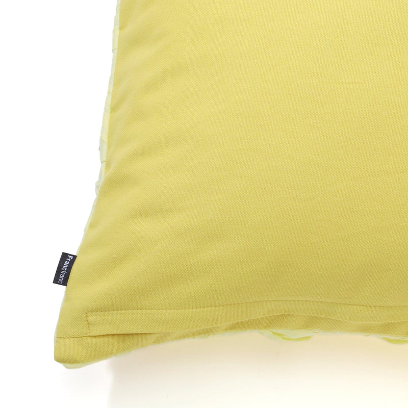 Smocking Cushion Cover 450 x 450  Yellow
