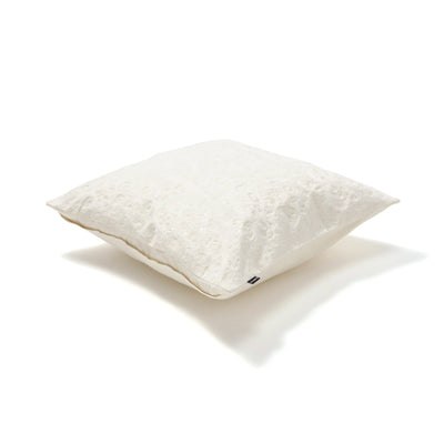 Spangle Emb Cushion Cover 450 x 450  White