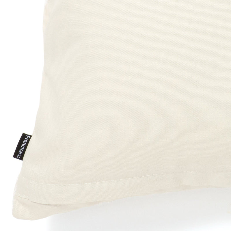 Velvet Gather Cushion Cover 450 x 450  Ivory
