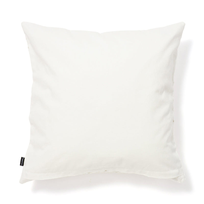 Emb Flower Cushion Cover 450 x 450  White