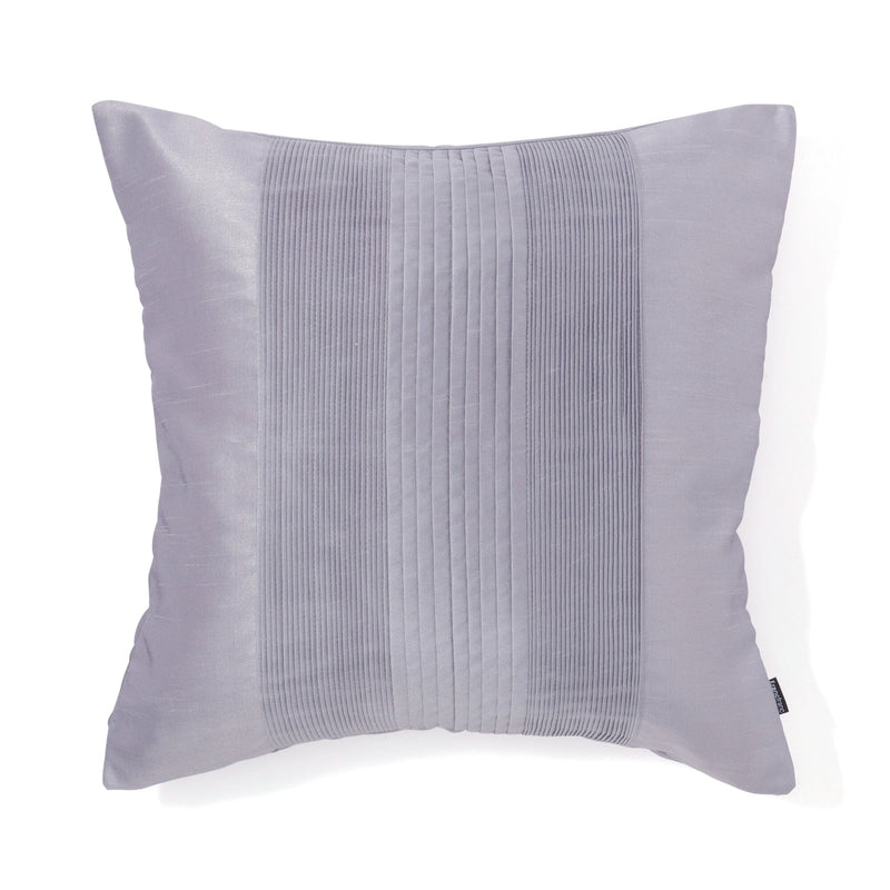 Satin Pleats Cushion Cover 450 x 450  Silver