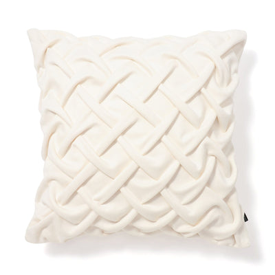 Smocking Cushion Cover 450 x 450  White