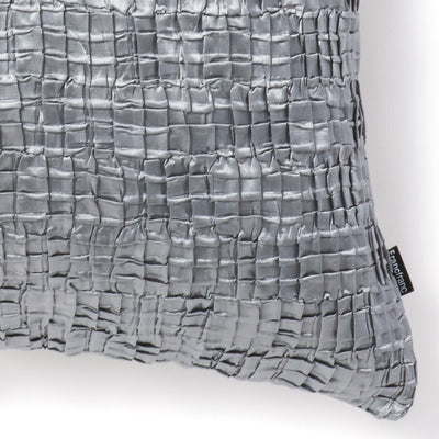 Satin Crinkle Cushion Cover 450 x 450  Grey