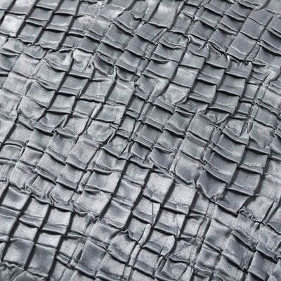Satin Crinkle Cushion Cover 450 x 450  Grey