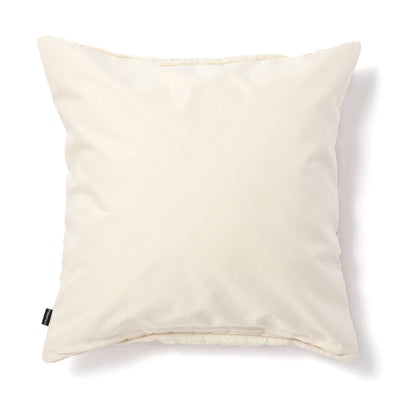 Check Gather Cushion Cover 450 x 450  Ivory