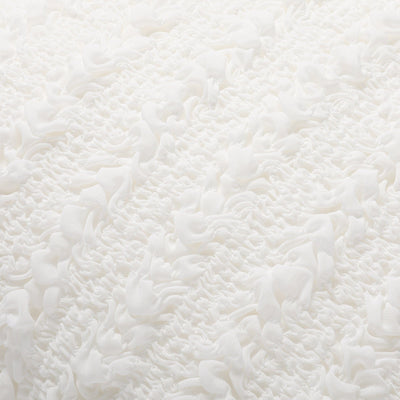 Chiffon Gather Cushion Cover 450 x 450  White