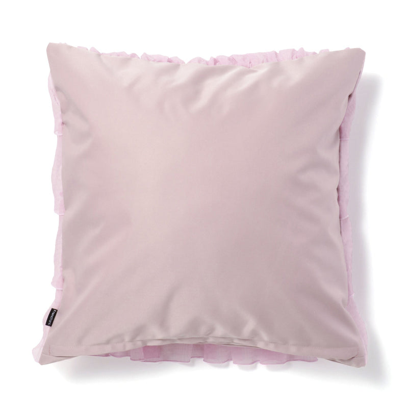 Chiffon Frill Cushion Cover 450 x 450  Purple