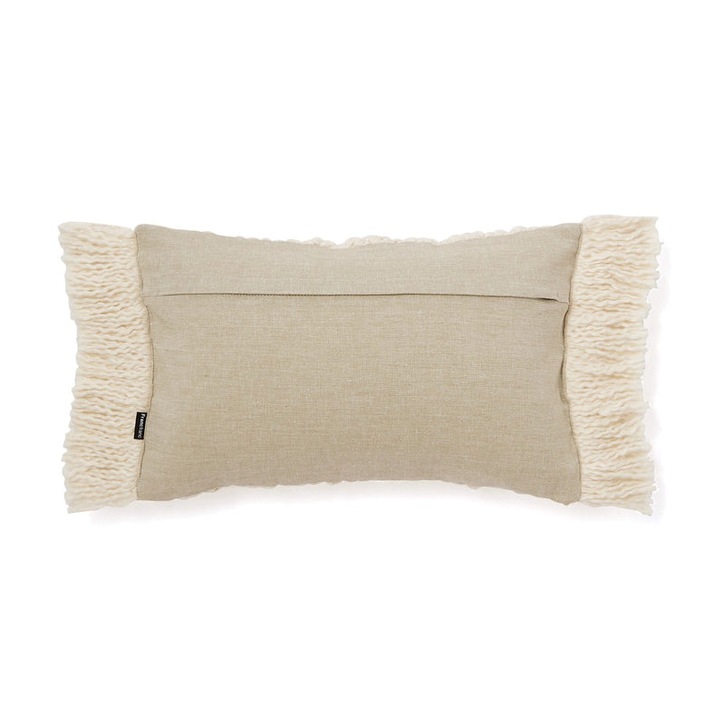 Macrame Cushion Cover φ400 x 250 Ivory