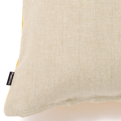 Velvet Quilt Cushion Cover 450 x 450  Yellow
