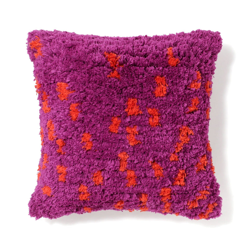 Tuft Dot Cushion Cover 450 x 450  Purple