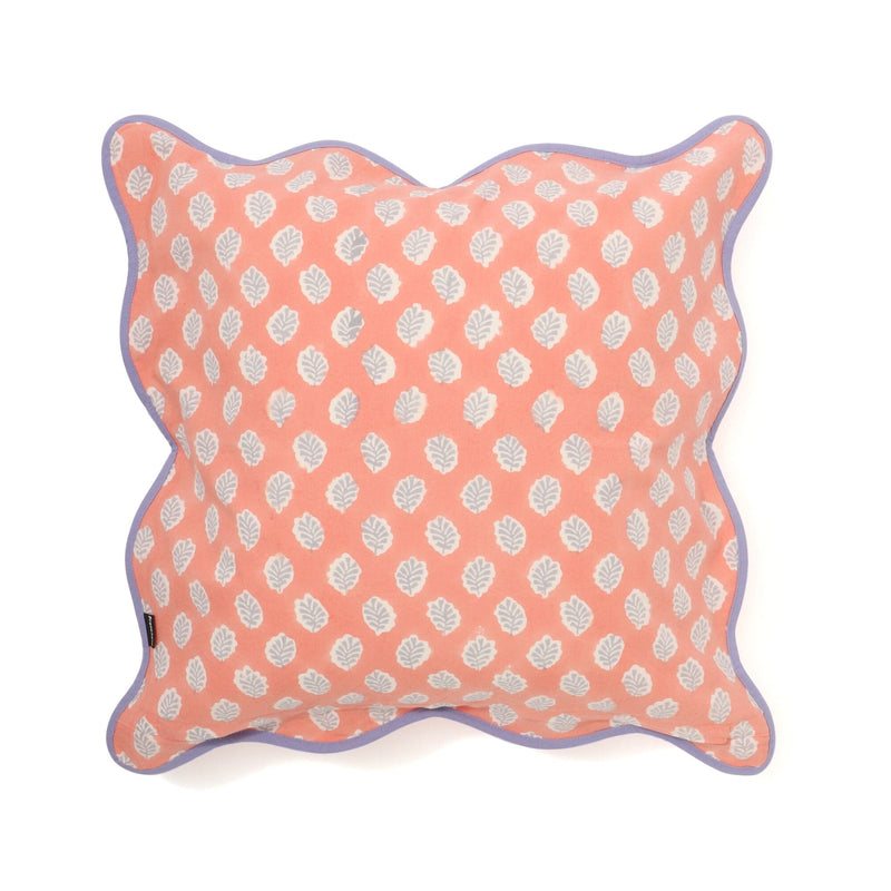 Block Print Cushion Cover 450×450 Pink