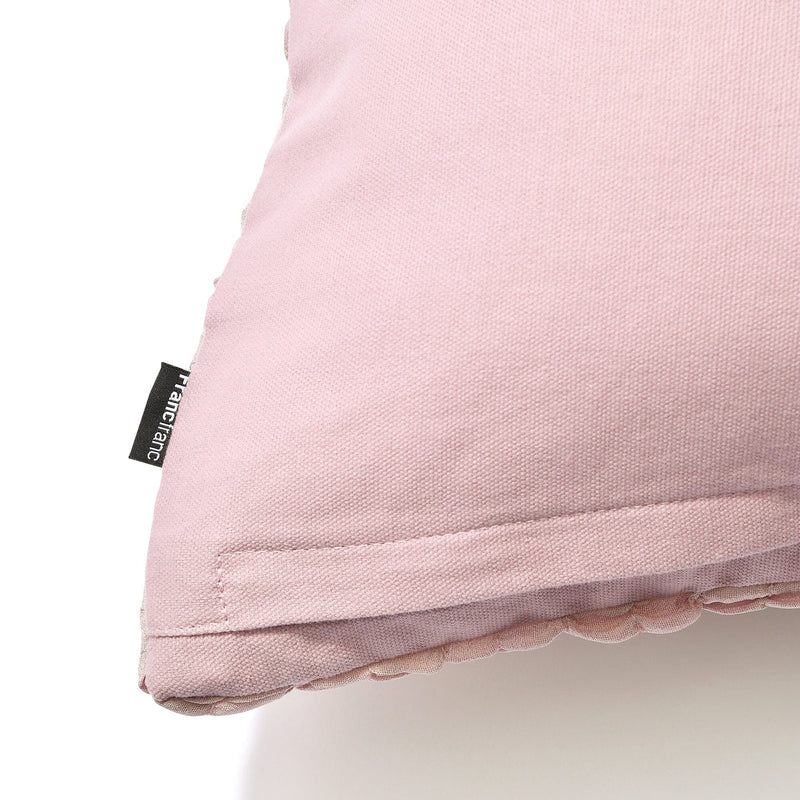 Solid Gather Cushion Cover 450 X 450 Pink